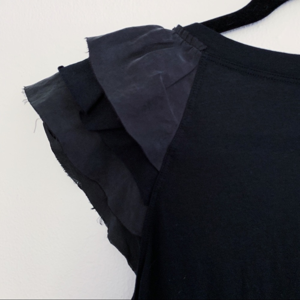 Theory: Pima Cotton top, Silk Sleeve details - Picture 5 of 8
